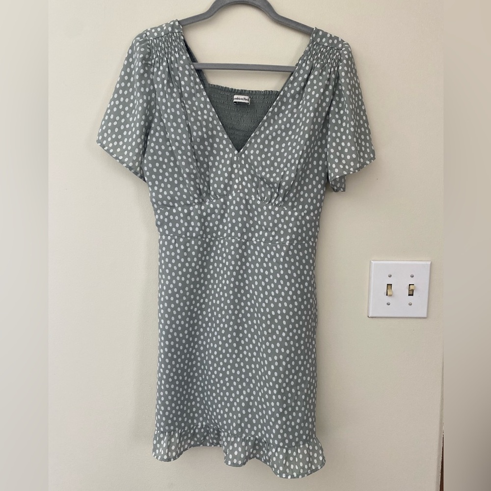 Sage Green Abercrombie Mini Dress